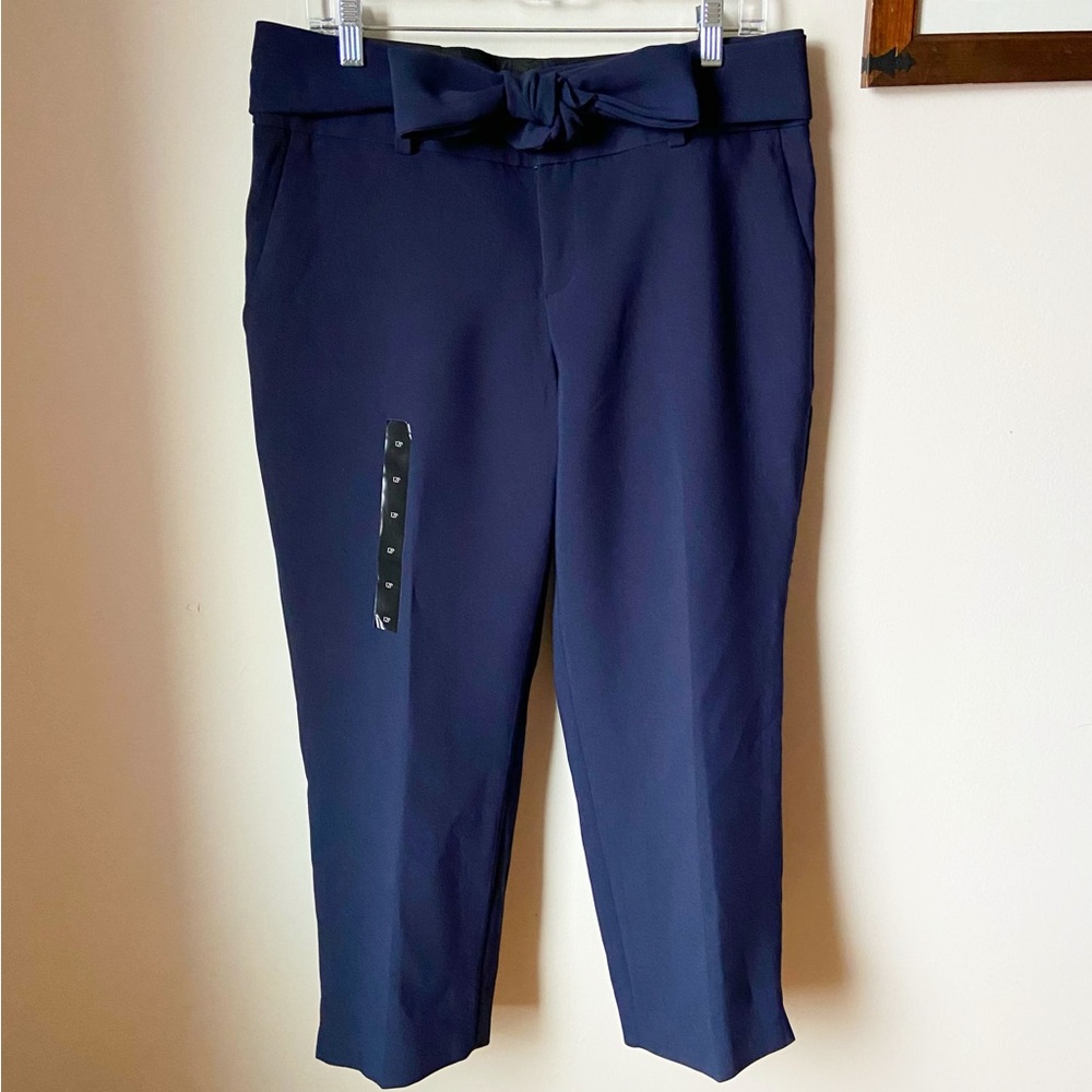 Banana Republic Factory Tie Waist Cropped Preppy Pant